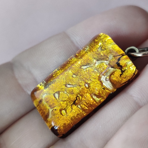 Glass Amber Pendant - Picture 4 of 8
